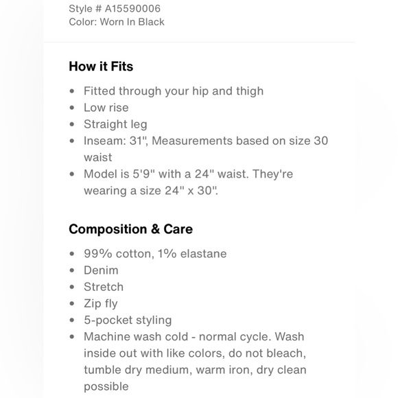 Levi’s jeans (28X33) - Picture 15 of 16